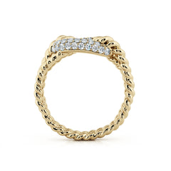 Diamond Rope Ring