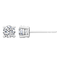 Classic Round Lab Grown Diamond Stud Earrings