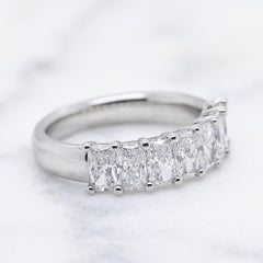 Lab Grown Radiant Cut Diamond Band