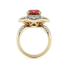 Ruby & Diamond Cocktail Ring