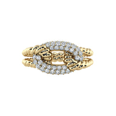 Diamond Rope Ring