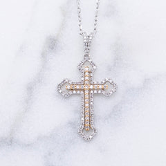 Ladies Diamond Orthodox Cross