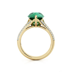 Emerald & Diamond Cocktail Ring