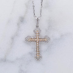 Ladies Diamond Orthodox Cross