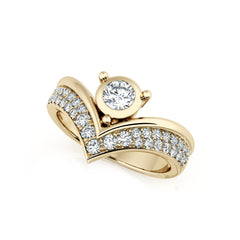 Diamond V Dress Ring