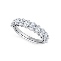 Claw Set Oval Diamond Wedding Ring