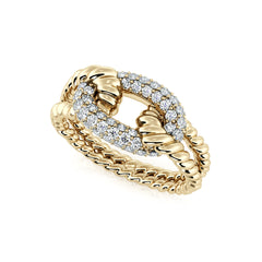 Diamond Rope Ring