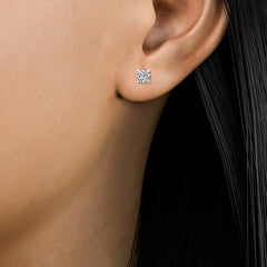 Classic Round Lab Grown Diamond Stud Earrings