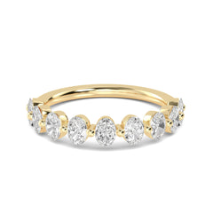 Stackable Oval Lab Grown Diamond Band