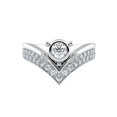 Diamond V Dress Ring